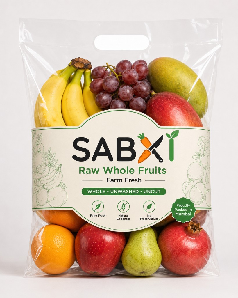 SABXI Raw Whole Fruits — farm fresh bag