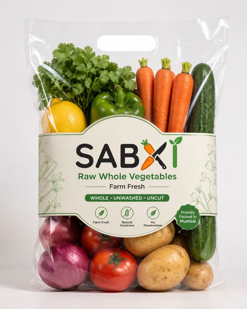 SABXI Raw Whole Vegetables — farm fresh bag